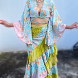 Conjunto de Seda India