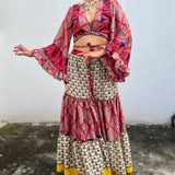 Conjunto de Seda India