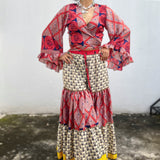 Conjunto de Seda India