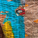 Abrigo Vintage “Kantha” con Bordados a Mano de la India (Algodón)