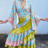 Conjunto de Seda India
