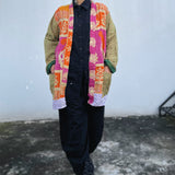 Abrigo Vintage “Kantha” con Bordados a Mano de la India (Algodón) Unisex