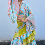 Conjunto de Seda India