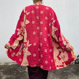 Abrigo Vintage “Kantha” con Bordados a Mano de la India (Algodón)